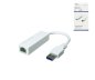Preview: USB Adapter to Gbit LAN for MAC and PC, USB 3.0 (2.0) A male to RJ45 female, white, DINIC Box